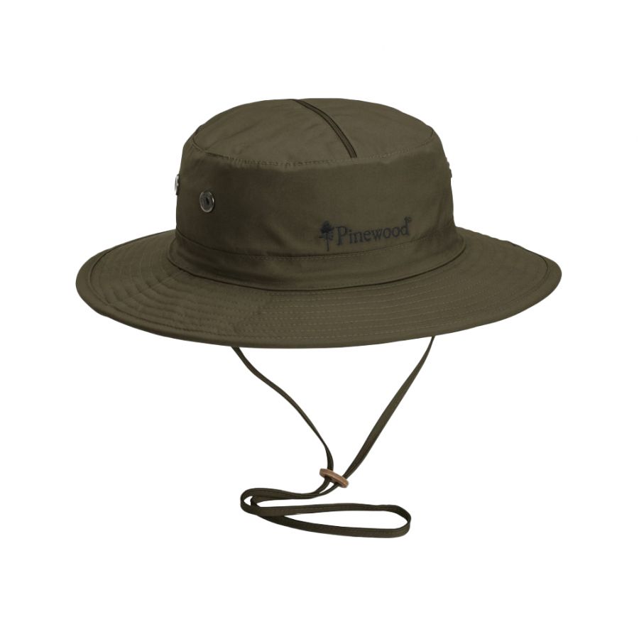 Pinewood hat with mosquito net olive green 1/1