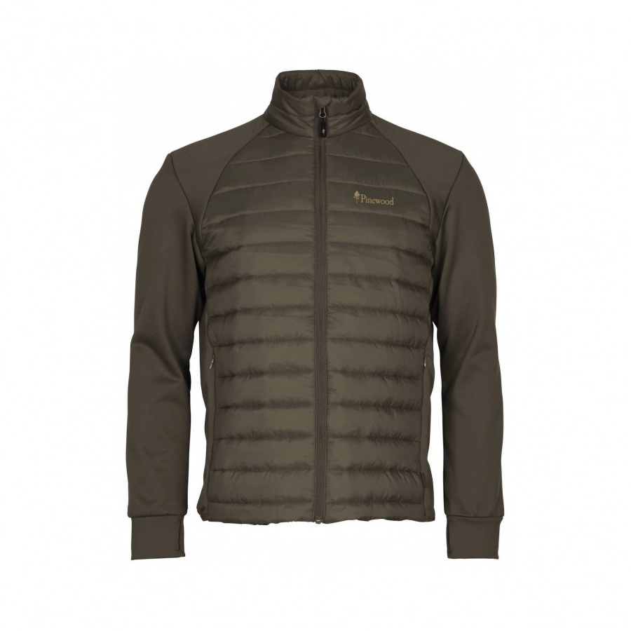 Pinewood men's Finnveden Hybrid brown sweatshirt 1/3