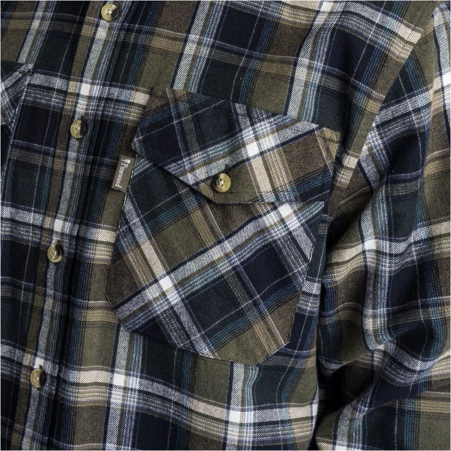 Pinewood men's flannel shirt Harjedalen, gr/zi 3/4