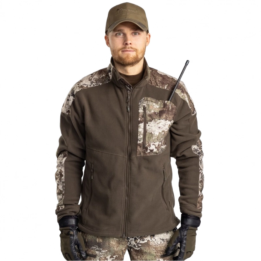 Pinewood men's fleece sweatshirt Smaland Hunters Camo 3/4