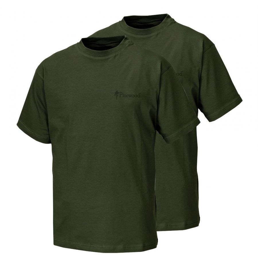 Pinewood men's t-shirt two-pack green 1/1