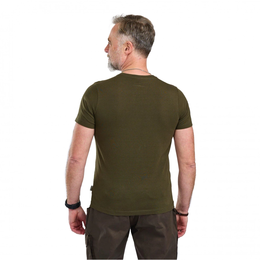 Pinewood Moose men's t-shirt, green 3/4
