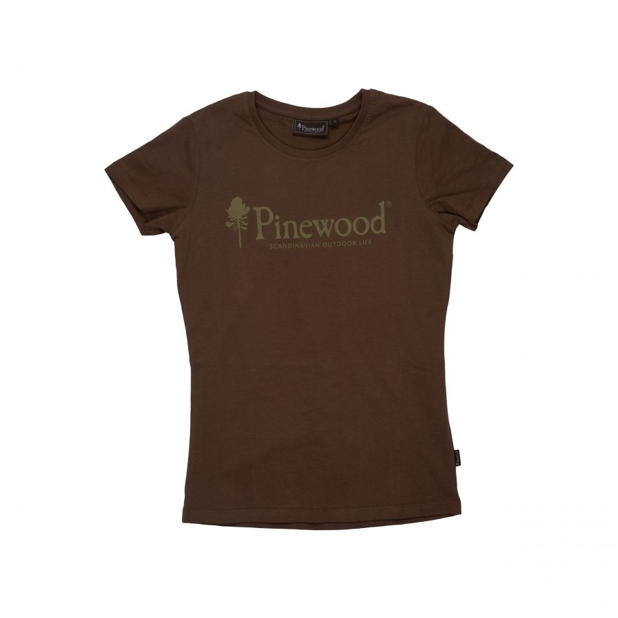 Pinewood Outdoor Life women's t-shirt olive green 1/3