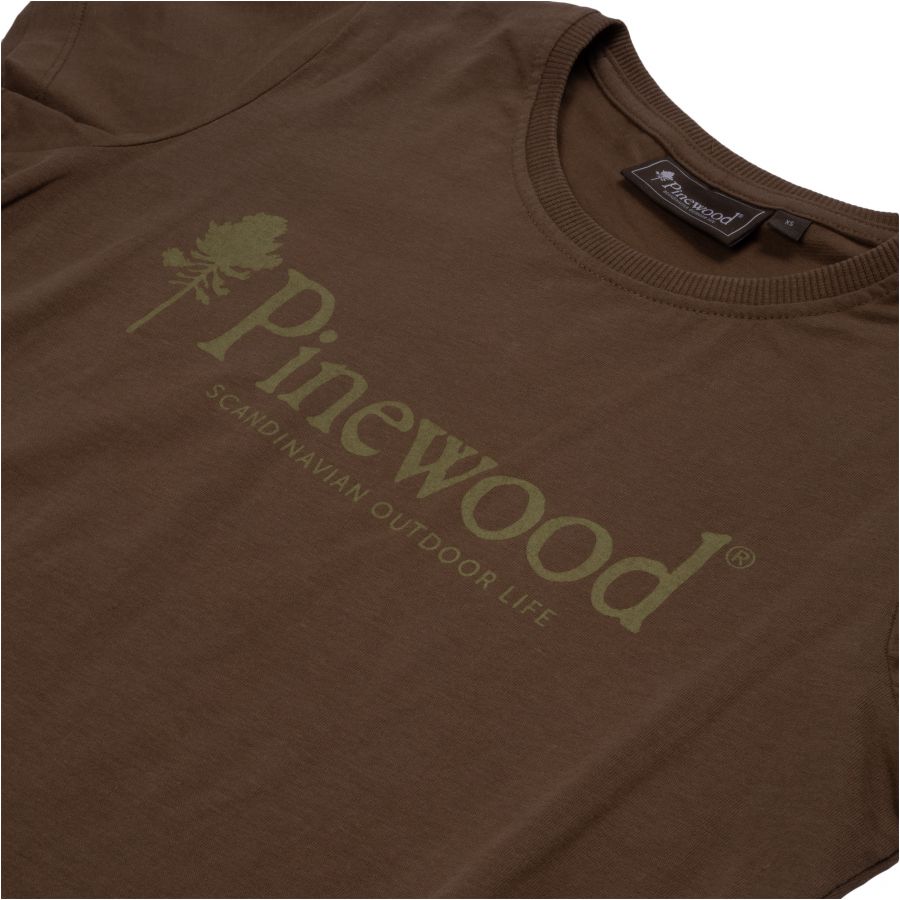 Pinewood Outdoor Life women's t-shirt olive green 2/3