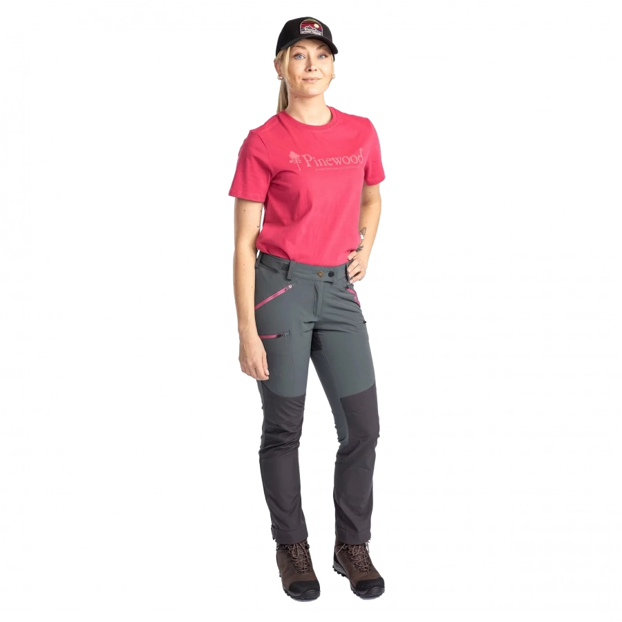 Pinewood Outdoor women's t-shirt pink 4/4