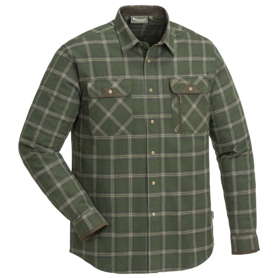 Pinewood Prestwick men's flannel shirt zi/b 1/1