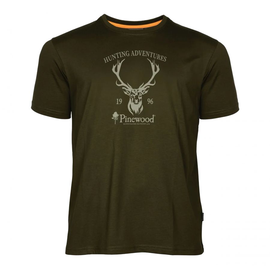 Pinewood Red Deer green men's t-shirt 1/4
