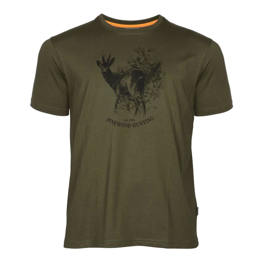 Pinewood Roe Deer men's olive shirt 1/4