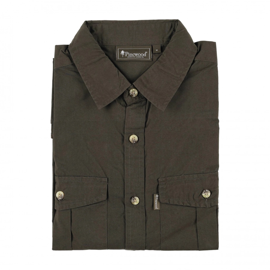 Pinewood Safari men's shirt, green 3/6