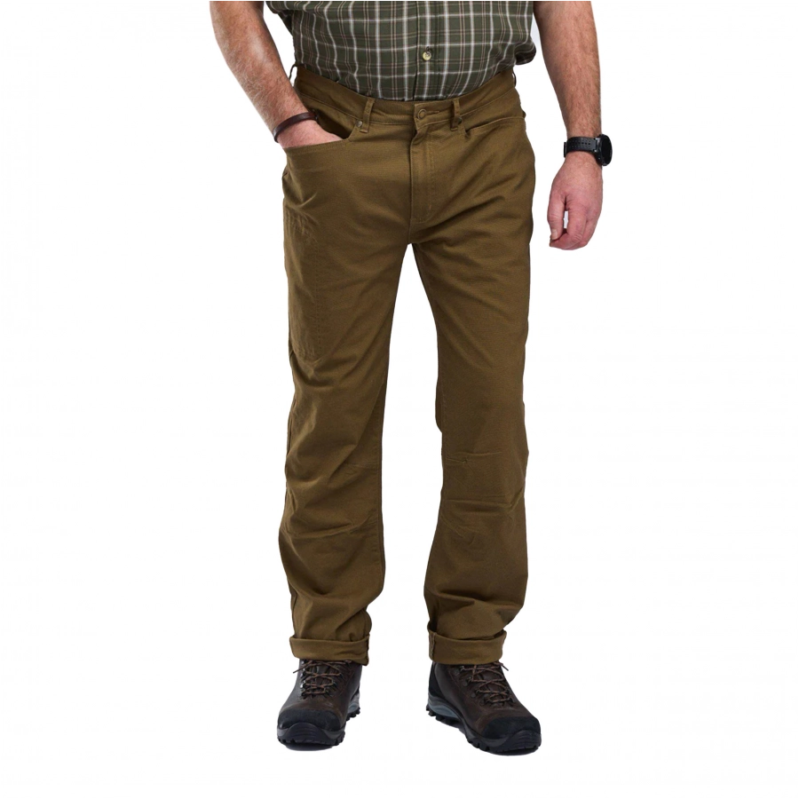 Pinewood Varmano Vintage men's pants, oli/br 2/5