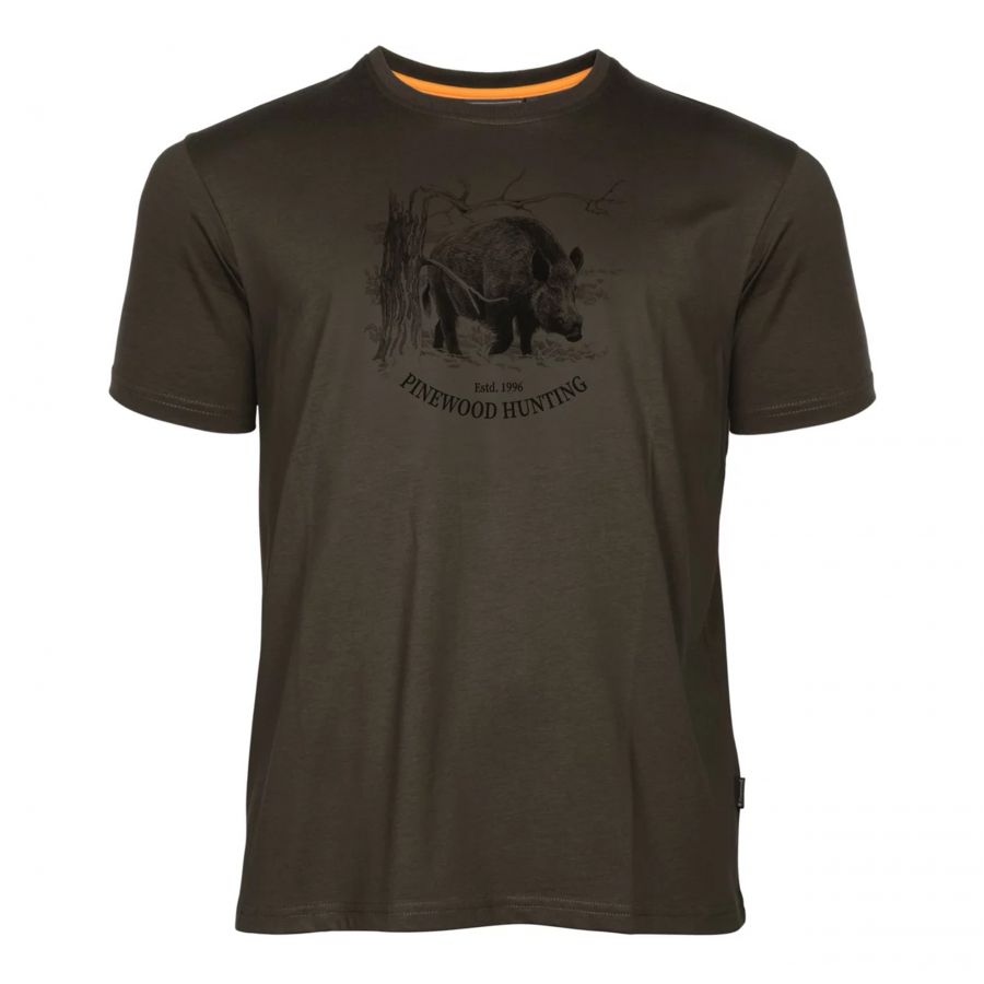 Pinewood Wild Boar brown men's t-shirt 1/4