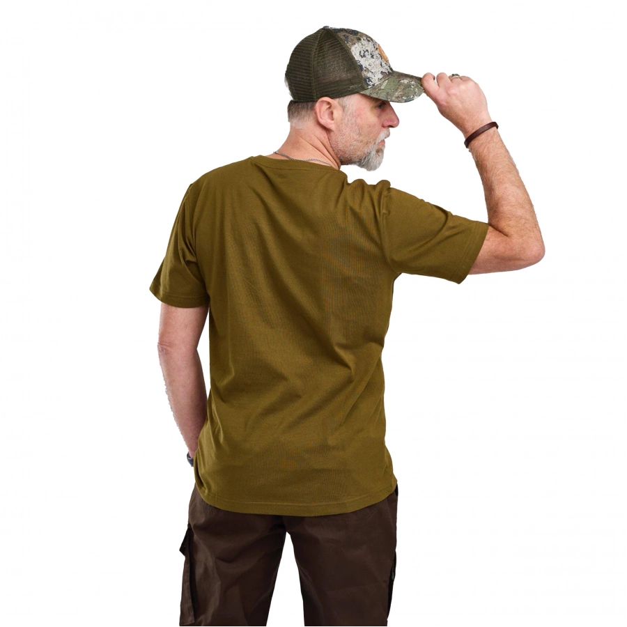 Pinewood Wild-Boar men's t-shirt, olive green 3/4