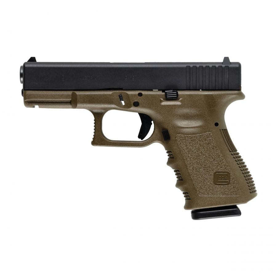 Pistolet Glock 19 gen 3  OLIVE kal. 9 mm para 1/12