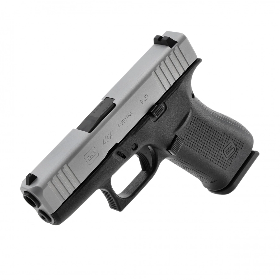 Pistolet Glock 43X Silver kal. 9x19 mm para 3/12
