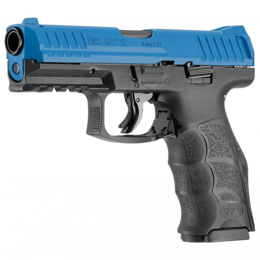 Pistolet na kule gumowe RAM Heckler&Koch T4E SFP9 kal. 43 CO2 z niebieskim zamkiem 3/3