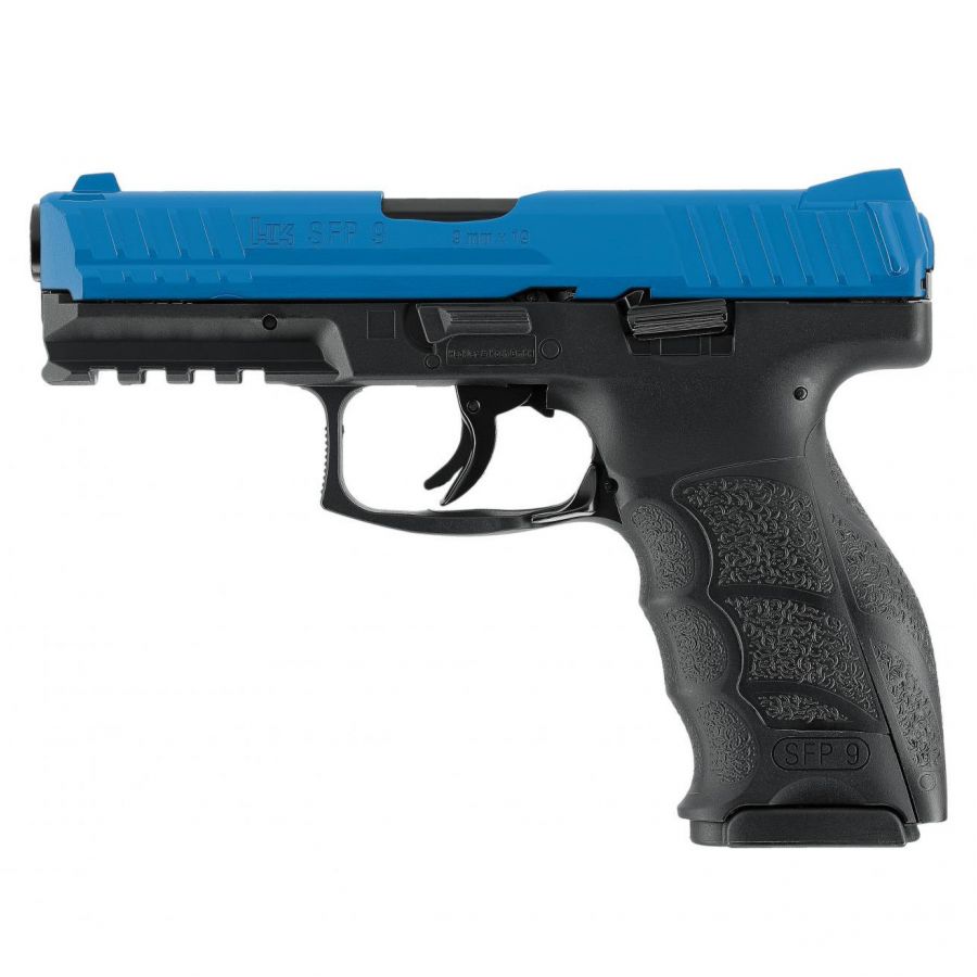 Pistolet na kule gumowe RAM Heckler&Koch T4E SFP9 kal. 43 CO2 z niebieskim zamkiem 1/3