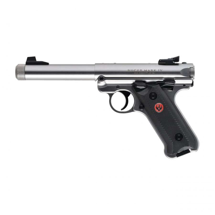 Pistolet Ruger Mark IV Target TB kal. 22LR stainless 1/12