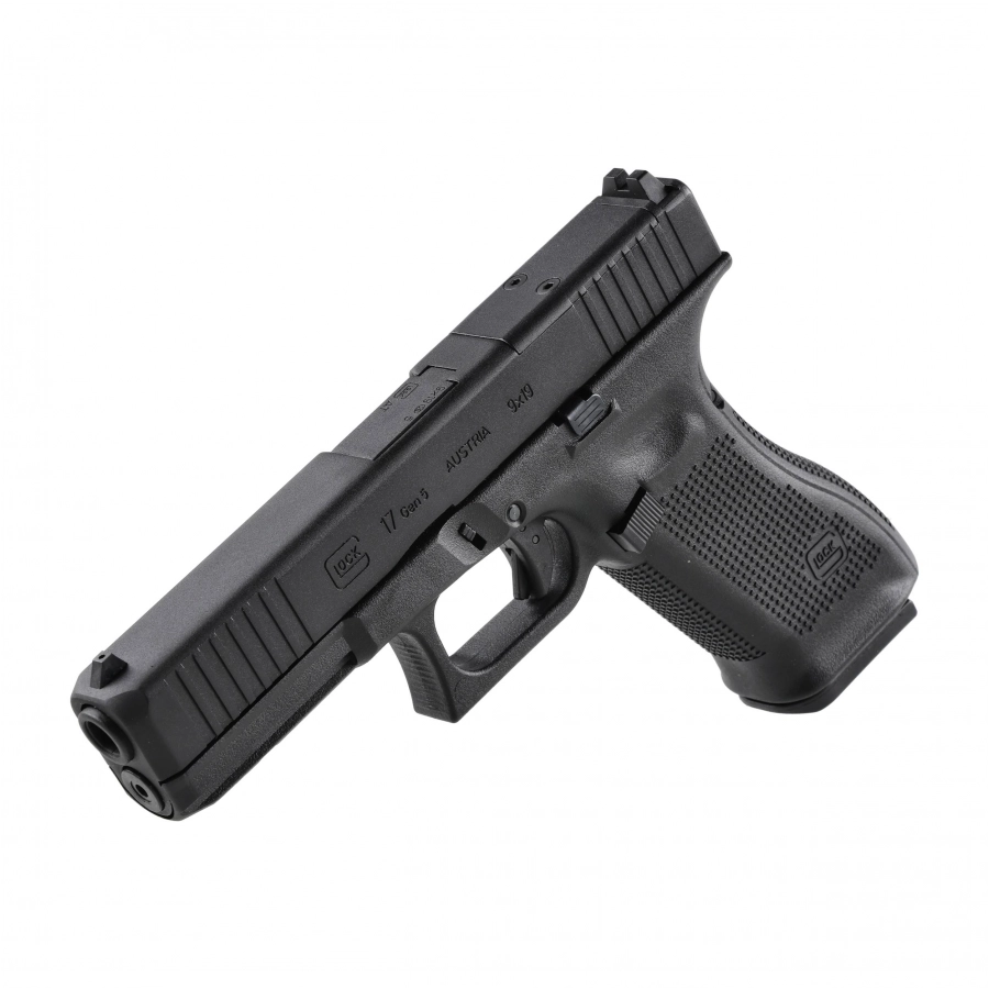 Pistolet wiatrówka Glock 17 gen 5 MOS 4,5 mm BB 3J z płytkami 3/9