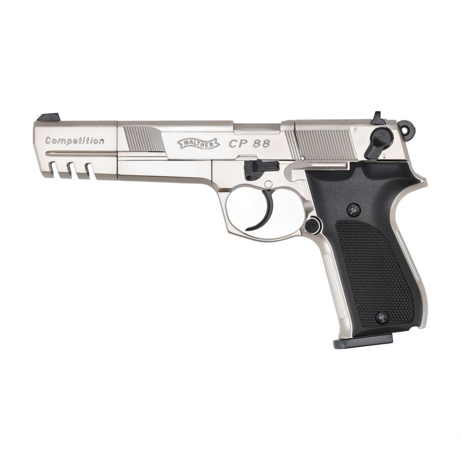 Pistolet wiatrówka Walther CP88 Competition nikiel 4,5 mm diabolo CO2 1/10