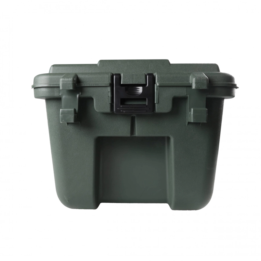 Plano Sportsman's large olive green transport trunk 3/4