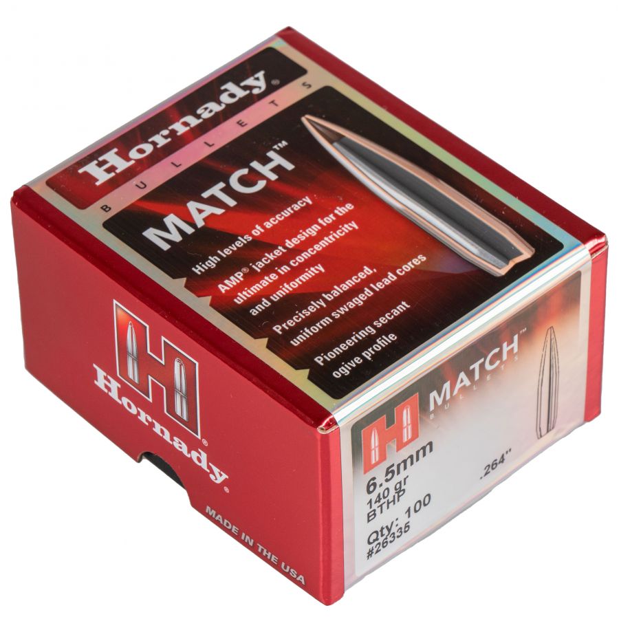 Pocisk Hornady 6,5mm (.264) BTHP Match 140gr (100 szt.) 3/5