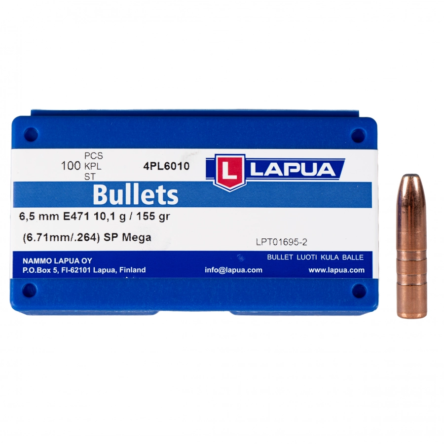 Pocisk LAPUA 6,5 / .264 Mega 10,1 g / 155 gr 100 szt. 1/6