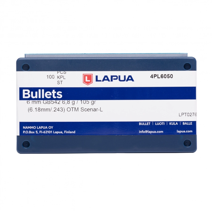Pocisk LAPUA Scenar L 6 / .243 6,8g / 105gr 100 szt.
 1/2