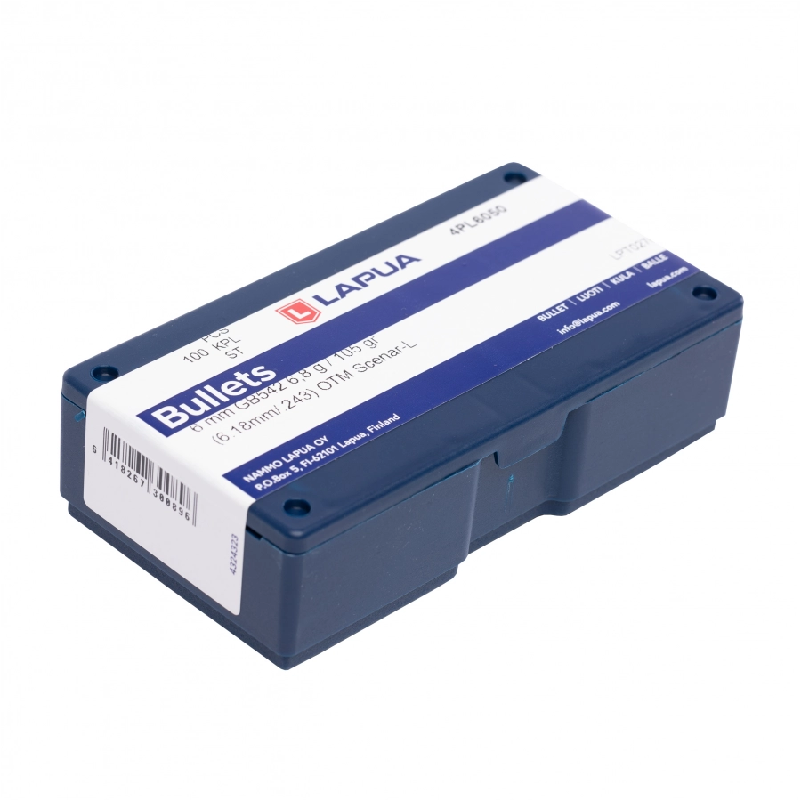 Pocisk LAPUA Scenar L 6 / .243 6,8g / 105gr 100 szt.
 2/2