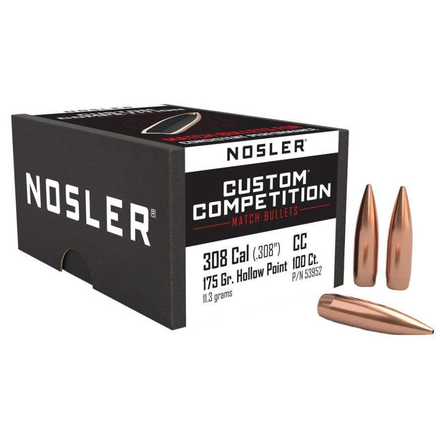 Pocisk NOSLER HPBT CC (Custom Competition) 30 Cal (.308) 175gr 100szt. 53952 1/2