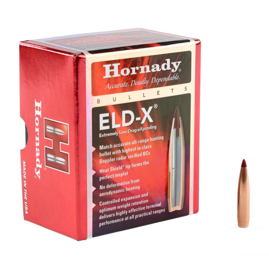 Pociski Hornady 7mm ELD-X 175gr. (100szt.) 1/4
