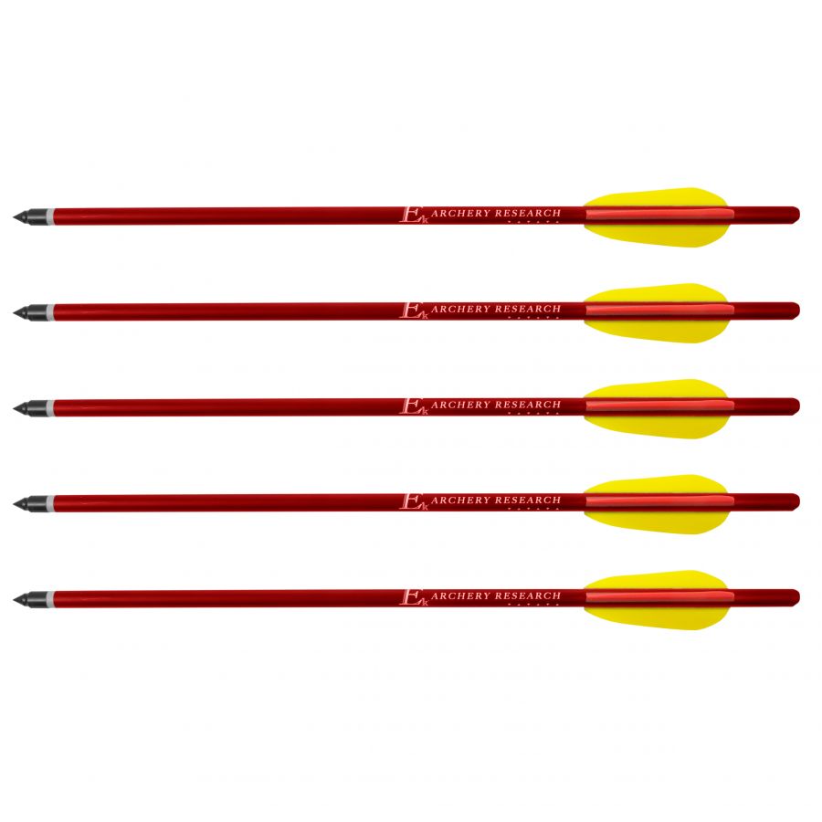 Poe Lang aluminum bolt 14" 5 pcs red. 1/6