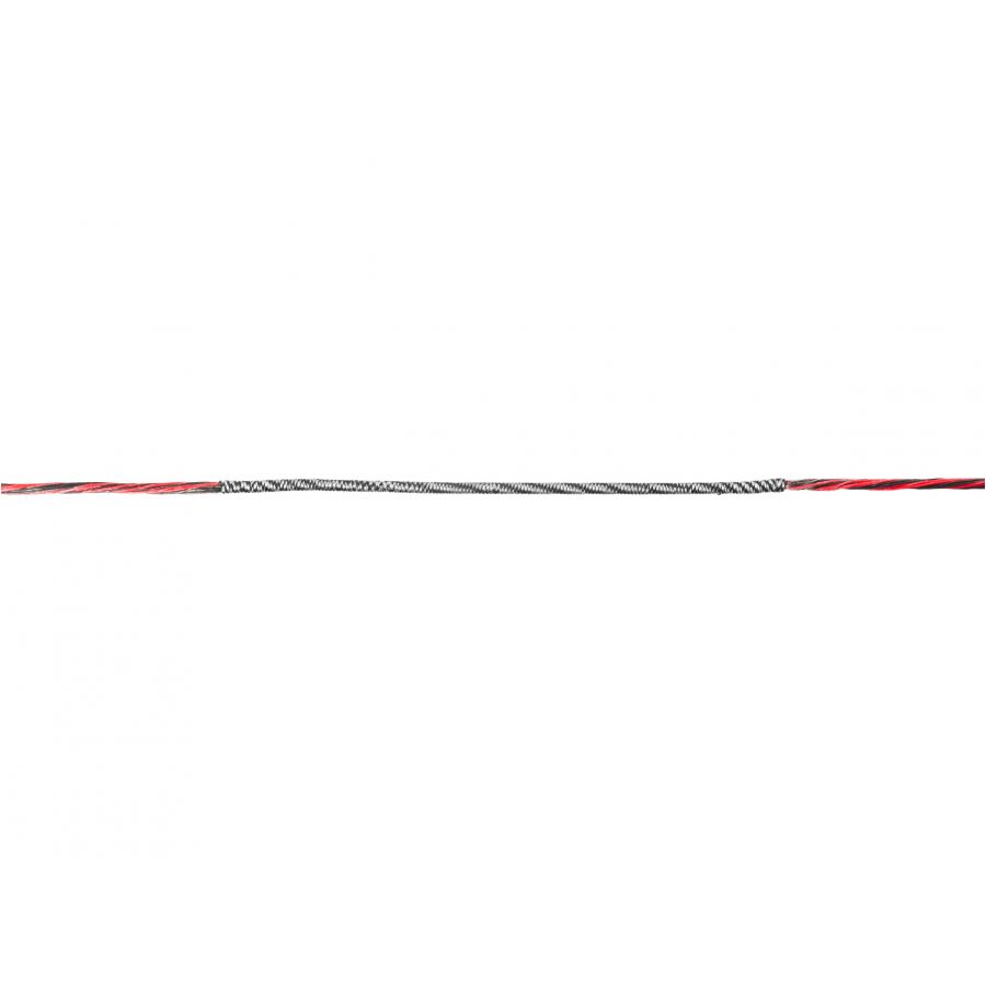 Poe Lang bowstring for Rex 51" bow black and red 2/4