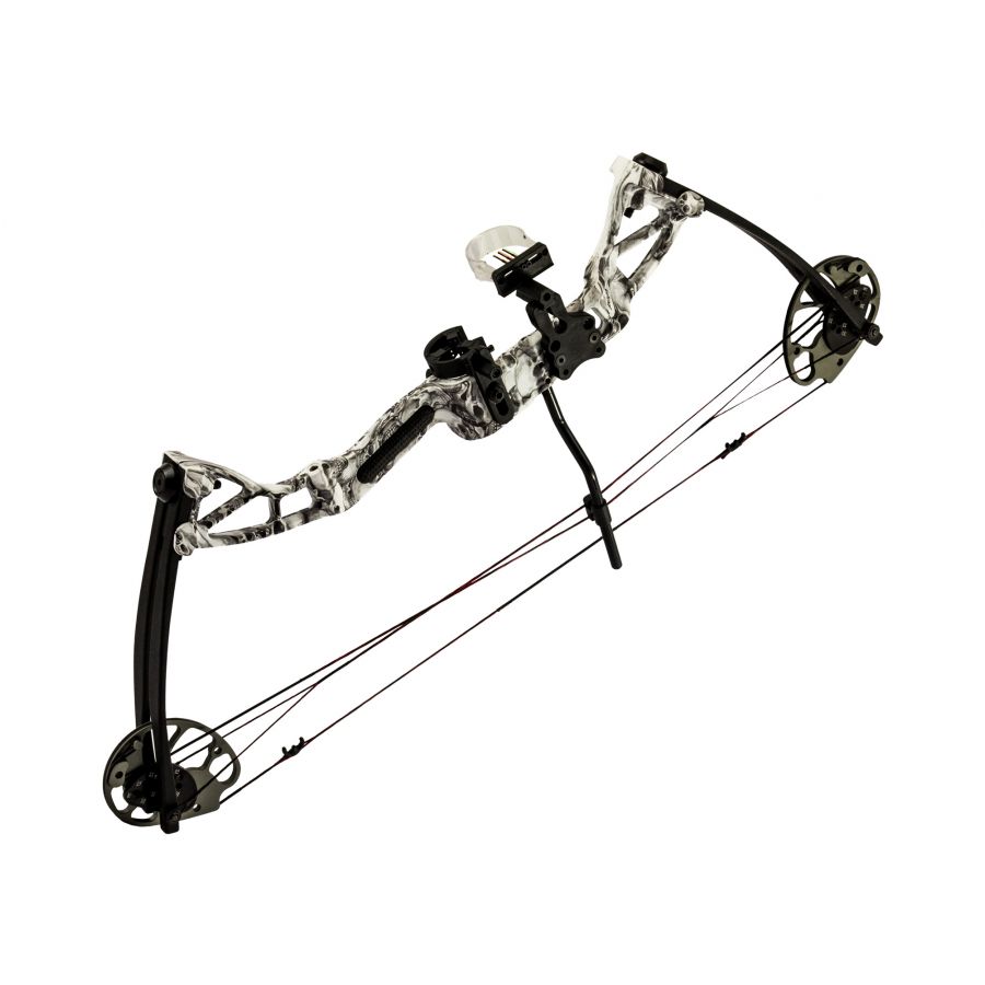 Poe Lang Rex 15-55 lb 28" skull camo pulley bow 4/10