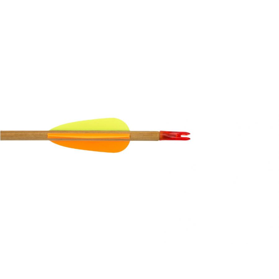 Poe Lang wooden arrow 24" smooth target arrowhead 4/5