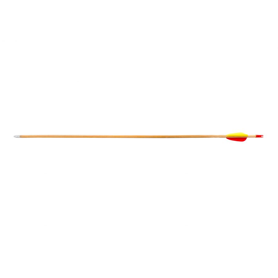 Poe Lang wooden arrow 28" smooth target arrowhead 1/2