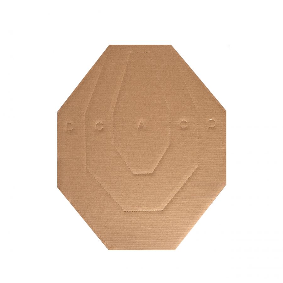 Range Solutions IPSC brown cardboard shield 1/2