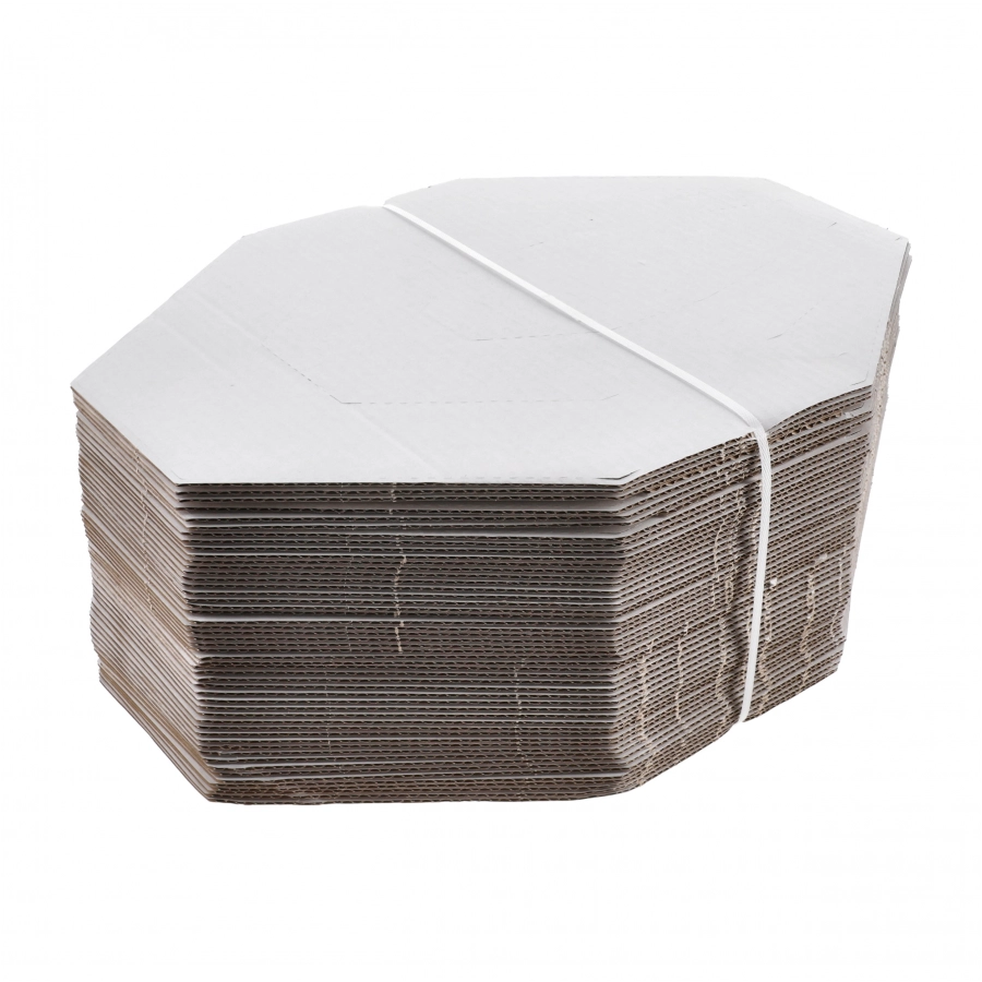 Range Solutions IPSC MINI cardboard disc halves white and brown 50 pcs. 2/3
