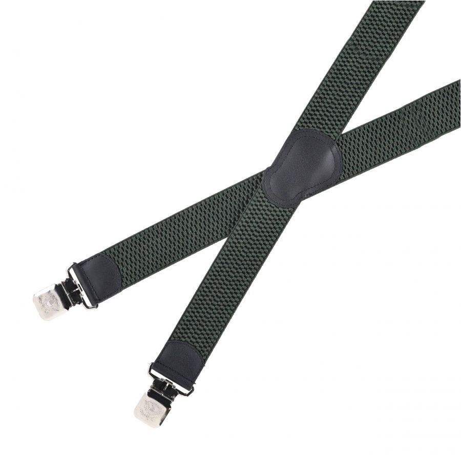 Ranger men's suspenders 4 cm, green 2/4