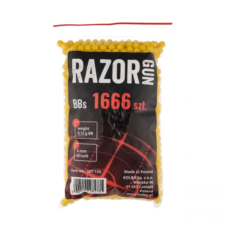 RazorGun 0.12 g/1666 BB balls for ASG. 1/3