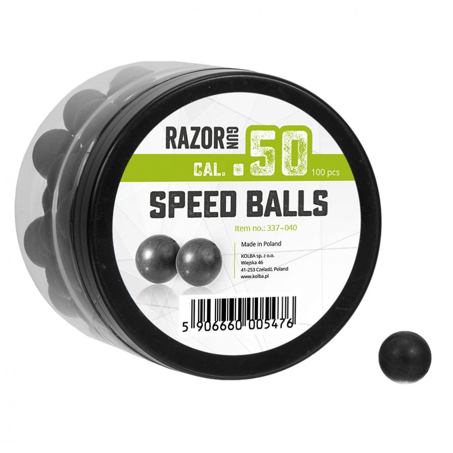 RazorGun .50 cal. rubber balls / 100 pcs. for Umarex HDR50 HDP50 1/3