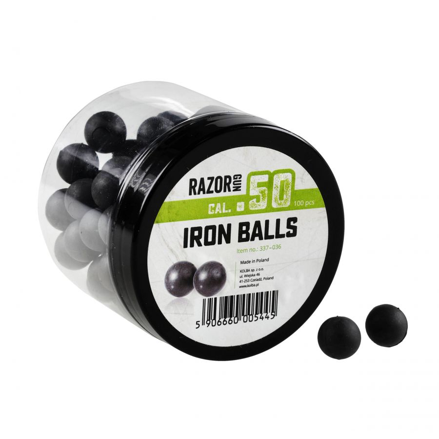 RazorGun .50 caliber rubber-metal balls / 100 pcs. for Umarex HDR50 HDP50 1/3