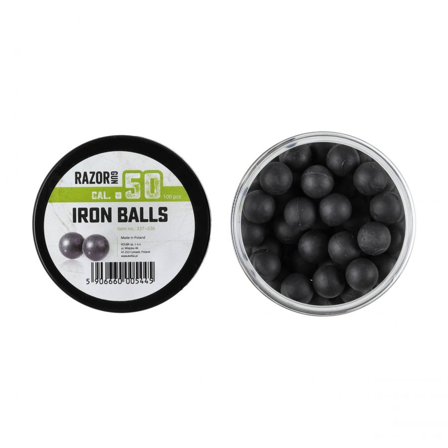 RazorGun .50 caliber rubber-metal balls / 100 pcs. for Umarex HDR50 HDP50 3/3
