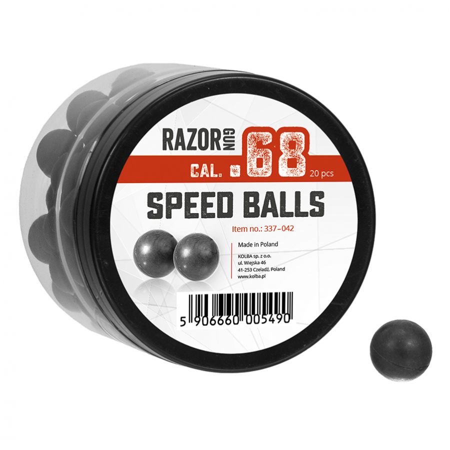 RazorGun 68 cal. rubber bullets / 20 pcs. 1/3