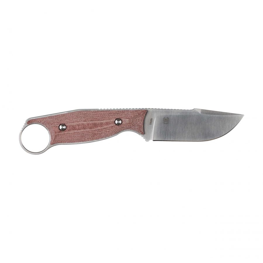Real Steel Furrier burgundy knife, fixed blade 2/6