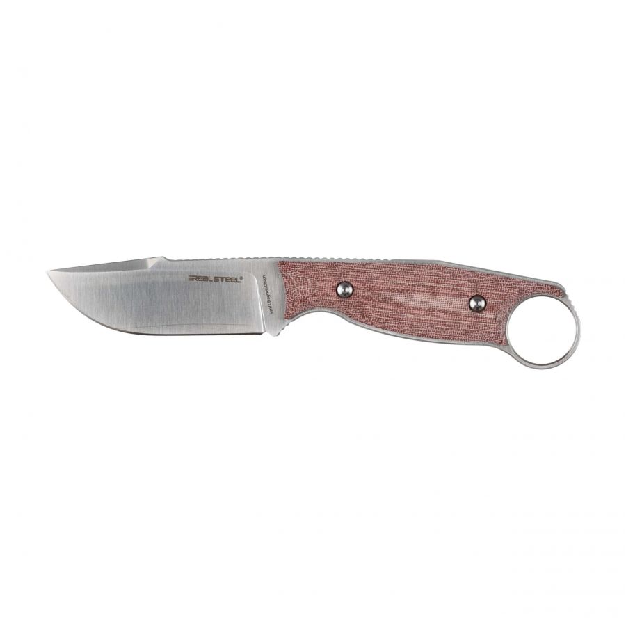 Real Steel Furrier burgundy knife, fixed blade 1/6