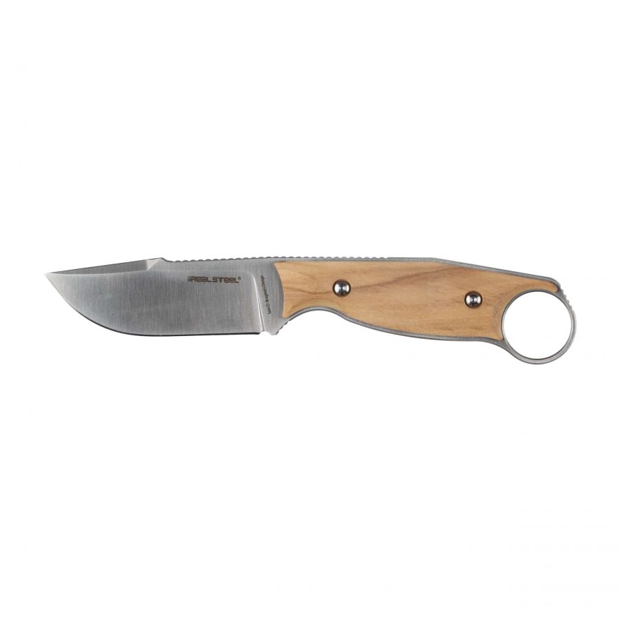 Real Steel Furrier knife wood, fixed blade 1/6