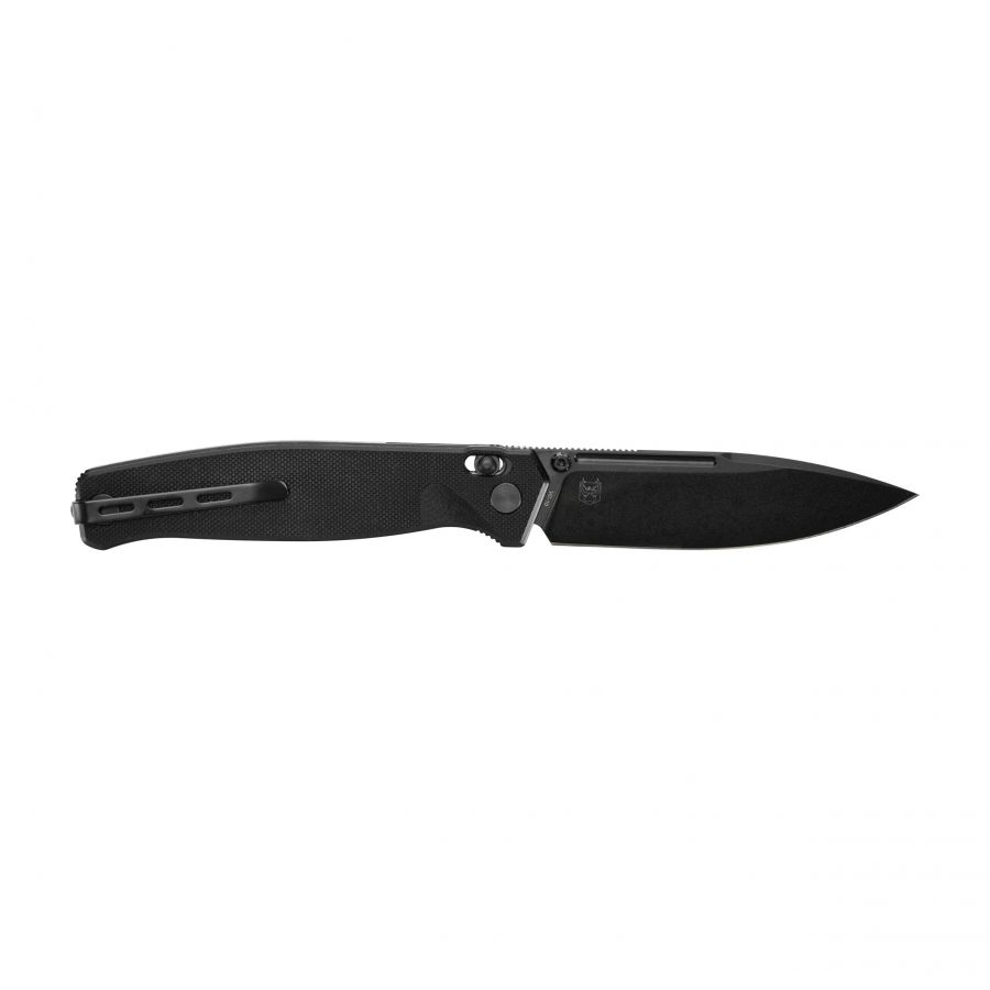 Real Steel Huginn black folding knife 2/6