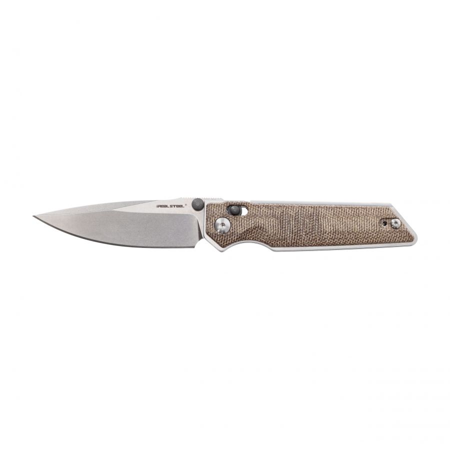 Real Steel Sacra light brown folding knife 1/6