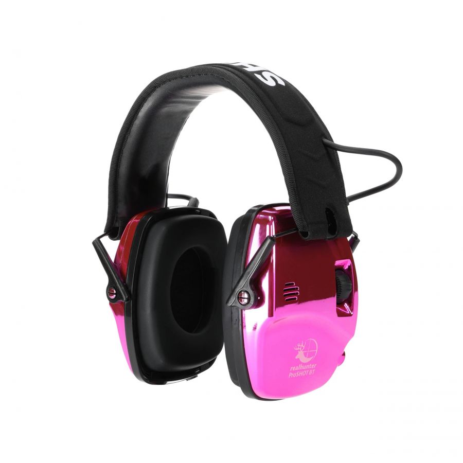 RealHunter Active ProSHOT BT devil pink headphones 1/6