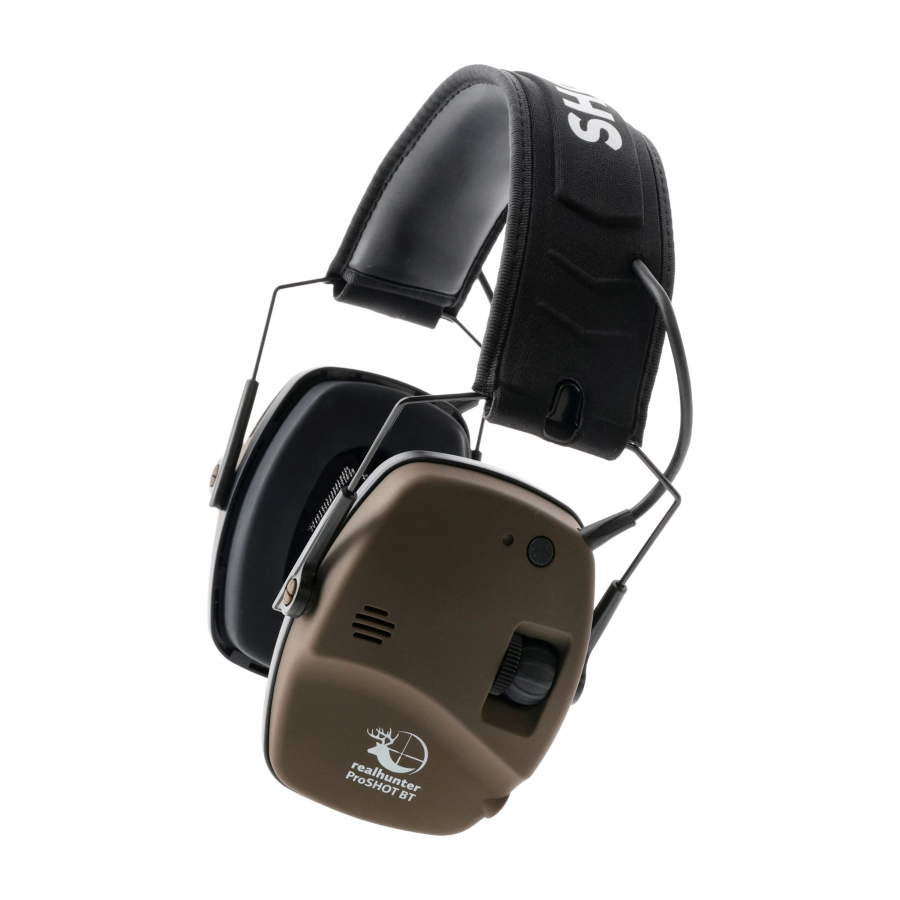 RealHunter Active ProSHOT BT headphones brown. 2/13